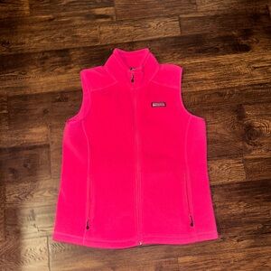 Vineyard Vines Pink Harbor Fleece Vest